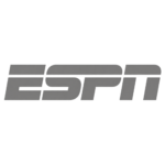 Gray ESPN Logo on Transparent Background